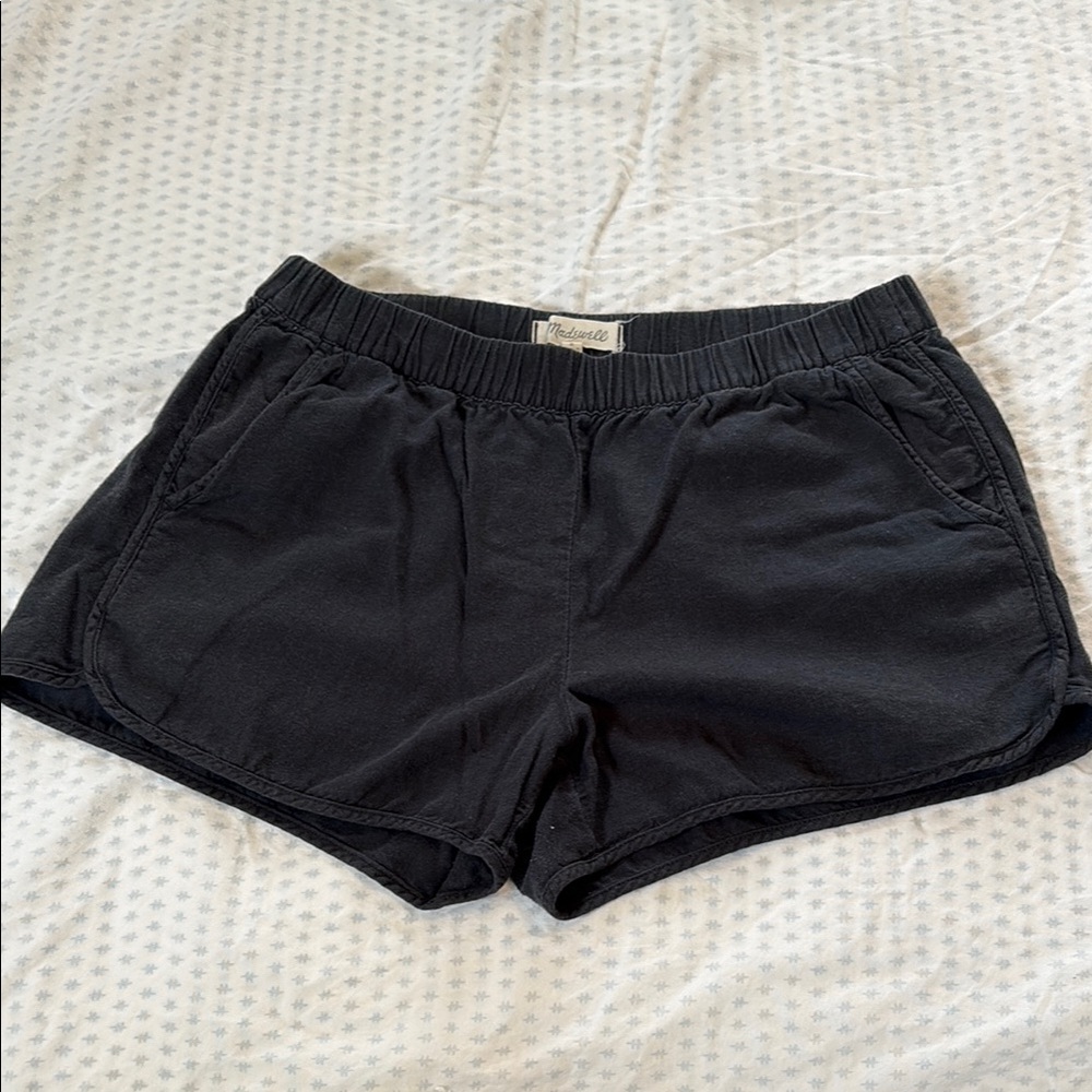 Madewell Black Shorts with Elastic Waistband